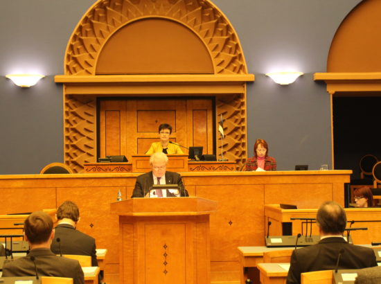 Riigikogu täiskogu istung 20. jaanuar 2015 (Ülle Madise õiguskantsleri ametisse nimetamise otsuse eelnõu arutelu)
